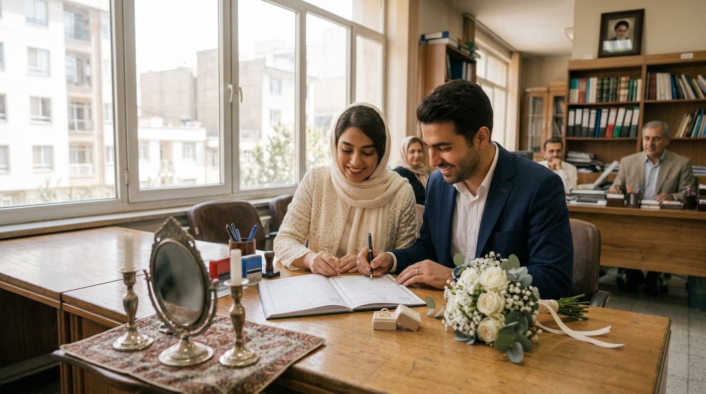 عقد محضری چی ببریم؟ لیست کامل خرید عروس و داماد ۱۴۰۵