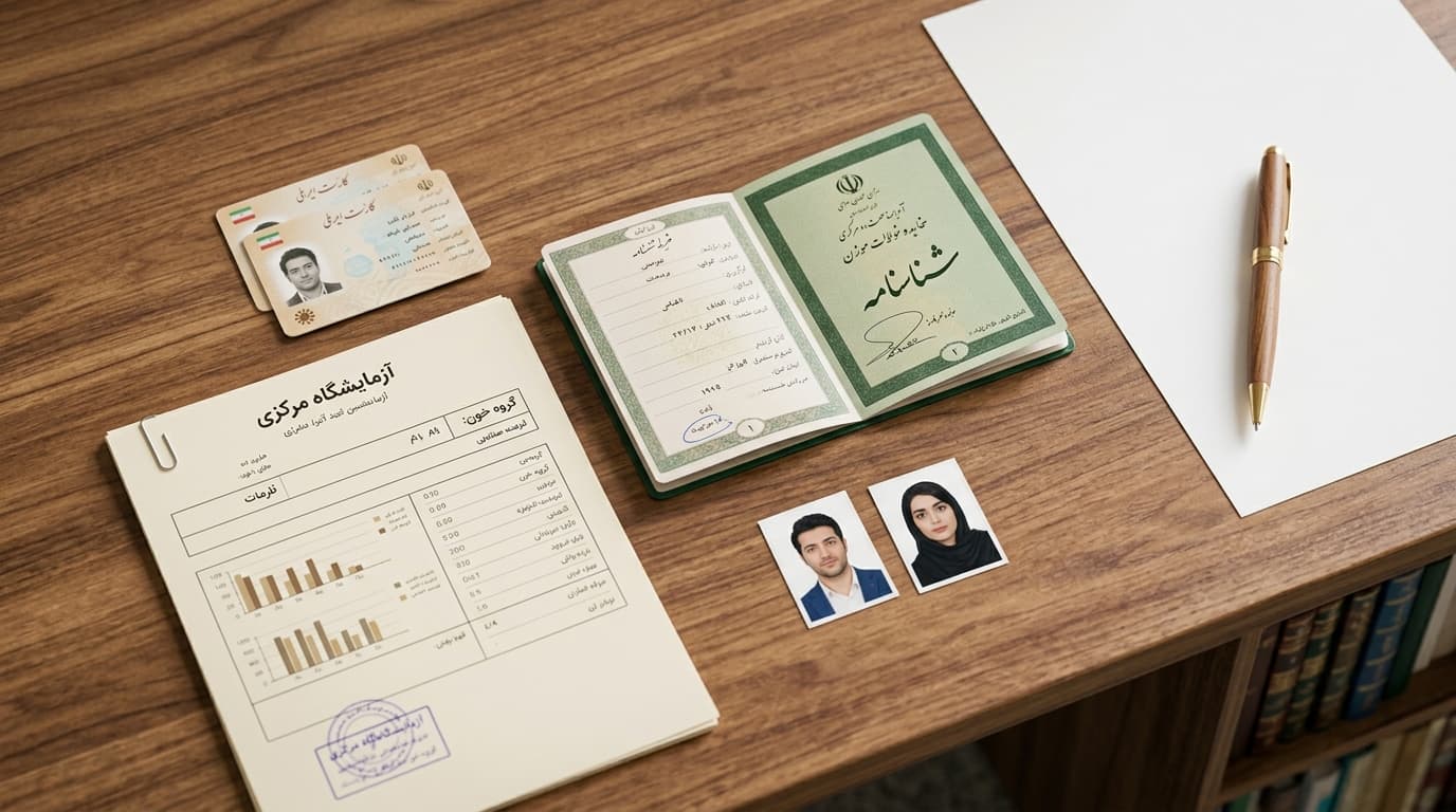 مدارک لازم برای عقد در دفترخانه ۱۴۰۵ + مراحل ثبت