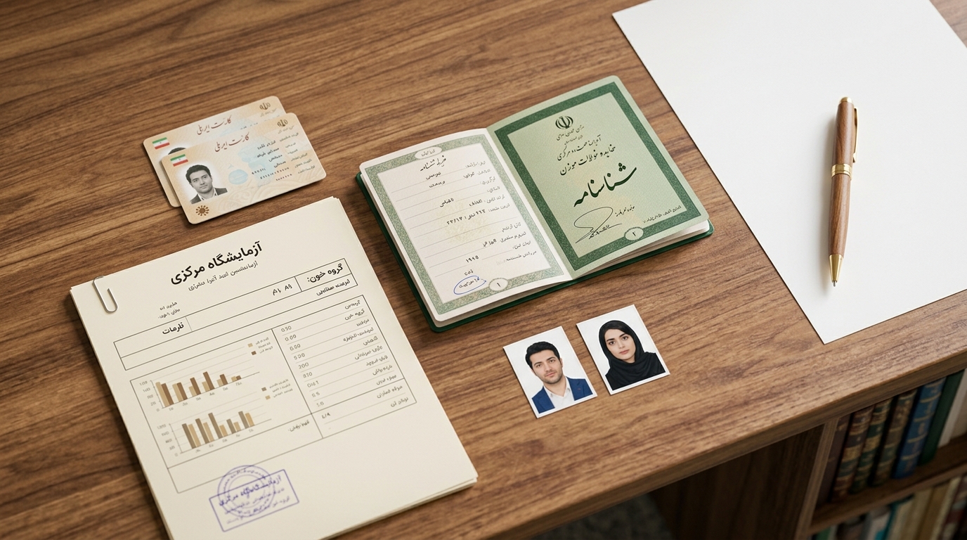 مدارک لازم برای عقد در دفترخانه ۱۴۰۵ + مراحل ثبت